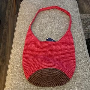 NWOT Buji Baja Pink and Brown Shoulder Bag